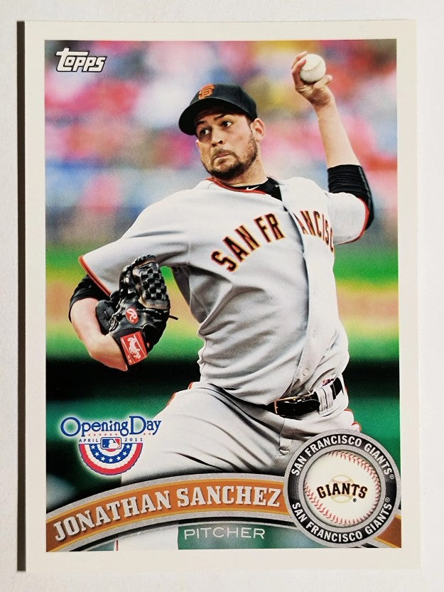 2011 Topps Opening Day #108 Jonathan Sanchez