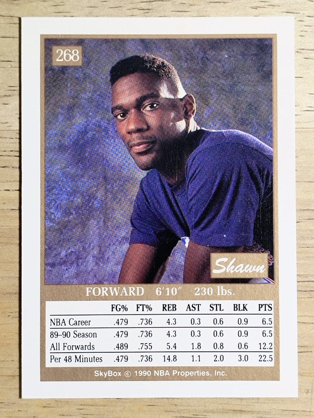 1990-91 SkyBox #268 Shawn Kemp RC