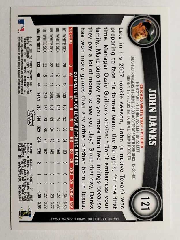 2011 Topps Opening Day #121 John Danks