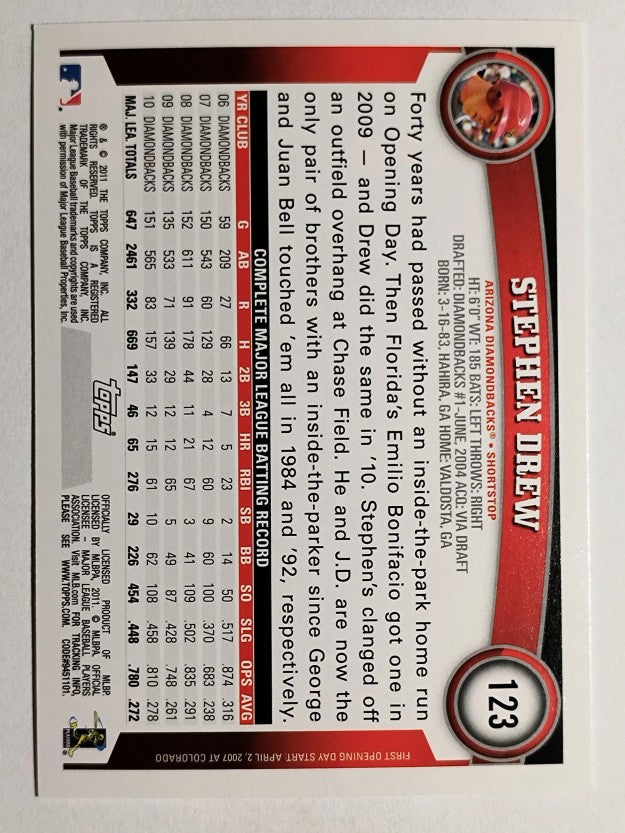 2011 Topps Opening Day #123 Stephen Drew