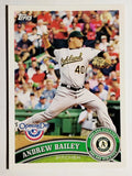 2011 Topps Opening Day #128 Andrew Bailey