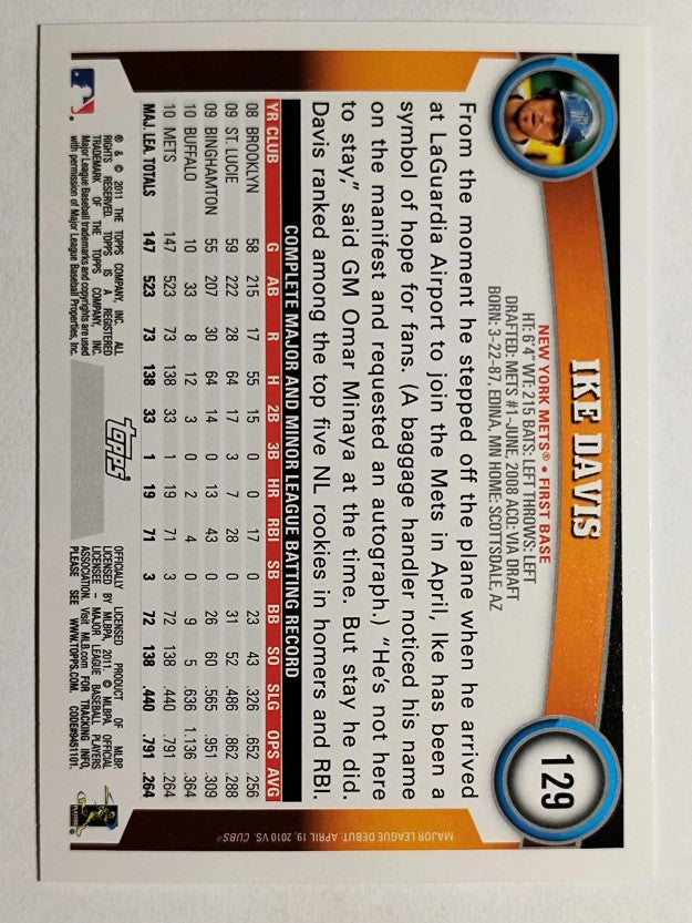 2011 Topps Opening Day #129 Ike Davis