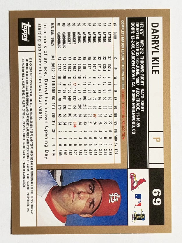 2002 Topps Opening Day #69 Darryl Kile