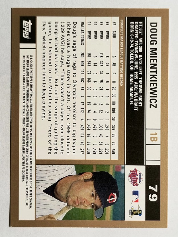 2002 Topps Opening Day #79 Doug Mientkiewicz