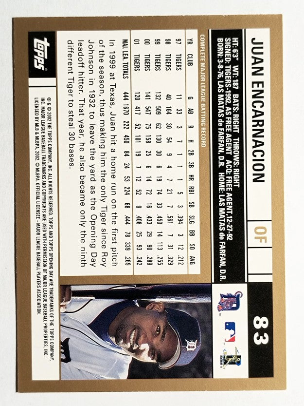 2002 Topps Opening Day #83 Juan Encarnacion