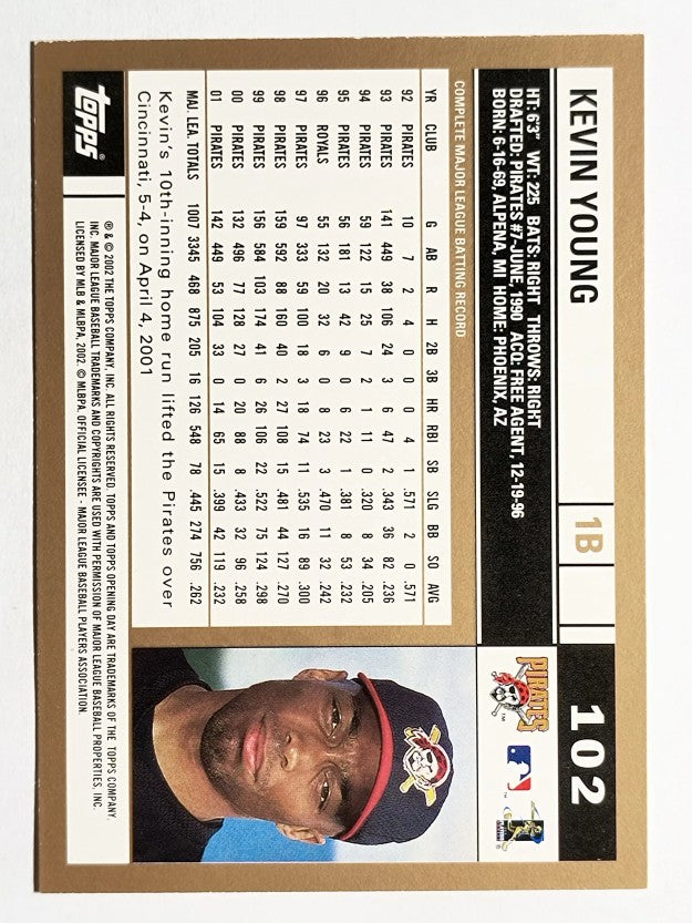 2002 Topps Opening Day #102 Kevin Young