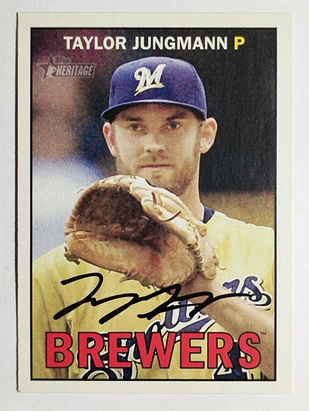 2016 Topps Heritage #489 Taylor Jungmann SP