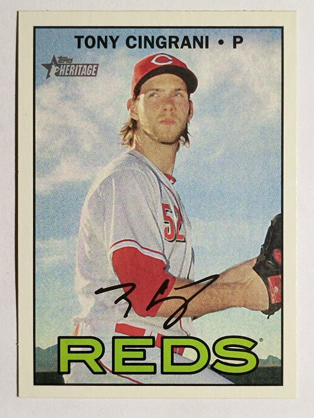 2016 Topps Heritage #602 Tony Cingrani