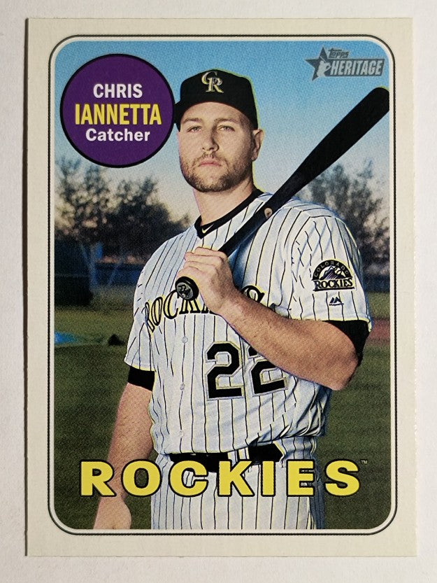 2018 Topps Heritage #522 Chris Iannetta