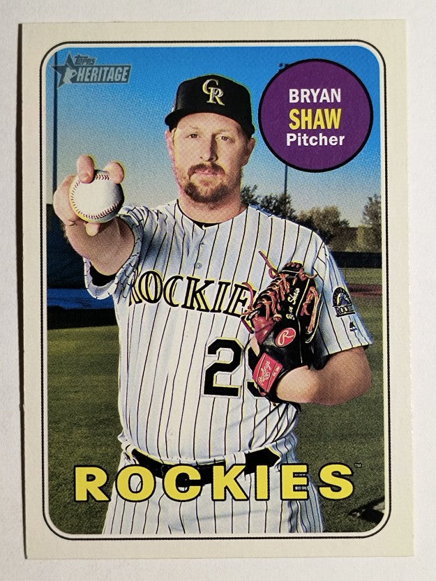 2018 Topps Heritage #571 Bryan Shaw