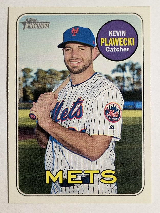 2018 Topps Heritage #591 Kevin Plawecki