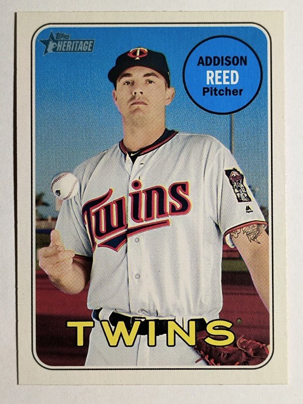2018 Topps Heritage #607 Addison Reed