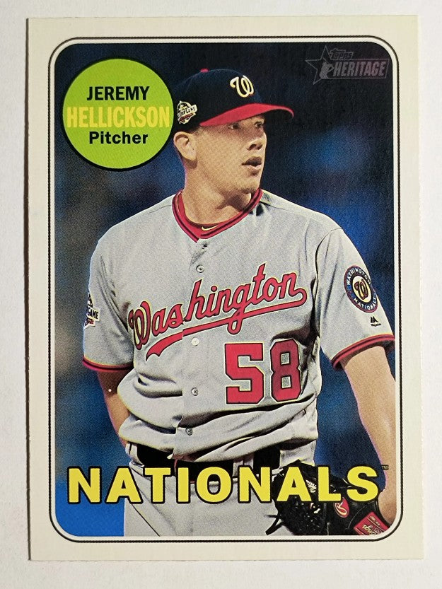 2018 Topps Heritage #667 Jeremy Hellickson