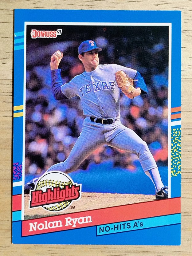 1991 Donruss Bonus Cards #BC3 Nolan Ryan NH