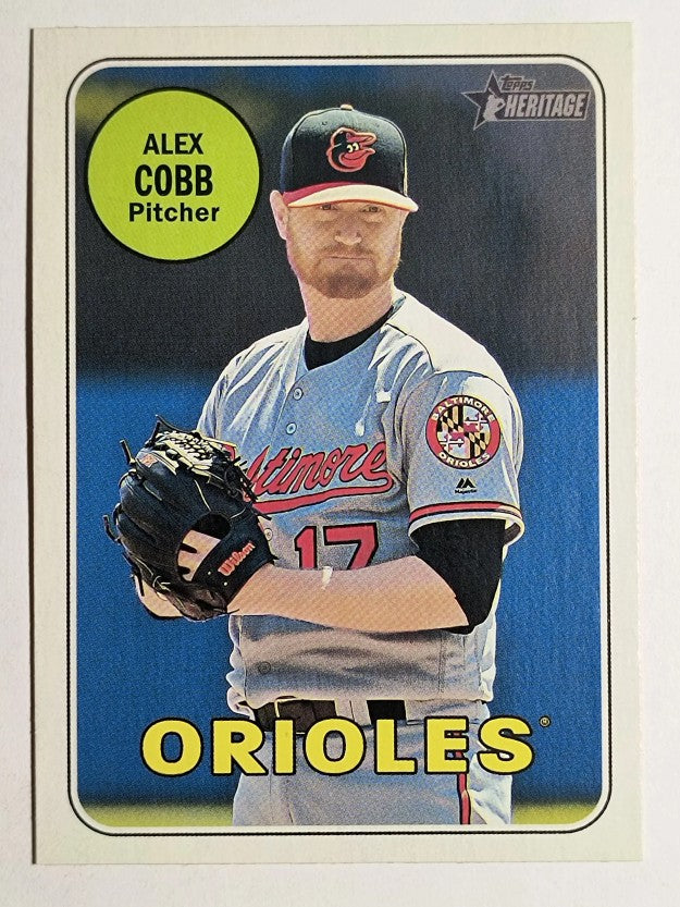 2018 Topps Heritage #723 Alex Cobb SP