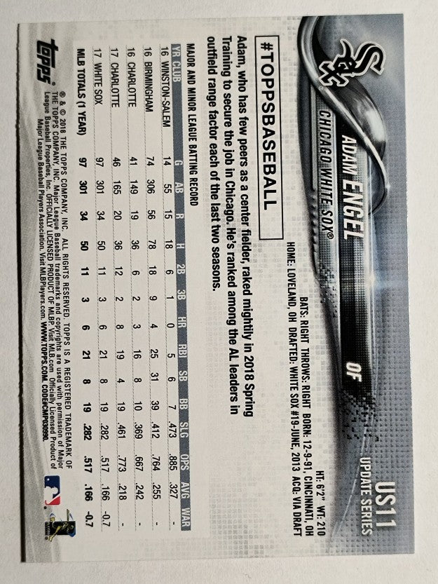 2018 Topps Update #US11 Adam Engel