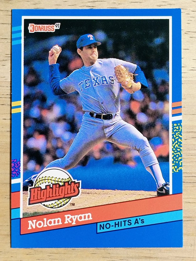 1991 Donruss Bonus Cards #BC3 Nolan Ryan NH