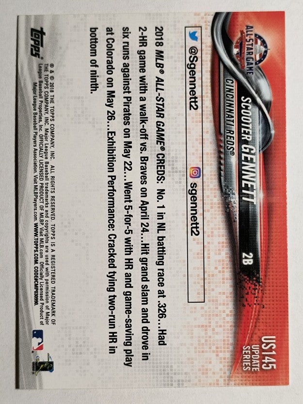 2018 Topps Update #US145 Scooter Gennett AS