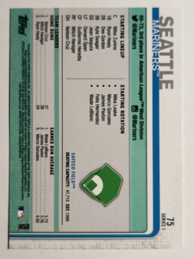 2019 Topps #75 Safeco Field
