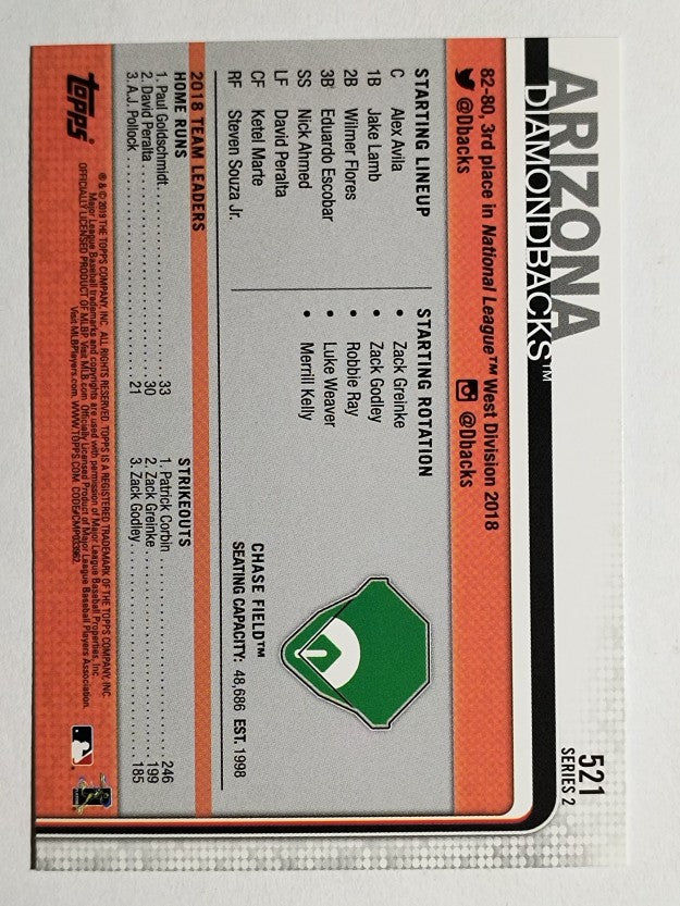 2019 Topps #521 Chase Field