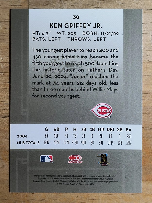 2005 Donruss Classics #30 Ken Griffey Jr.