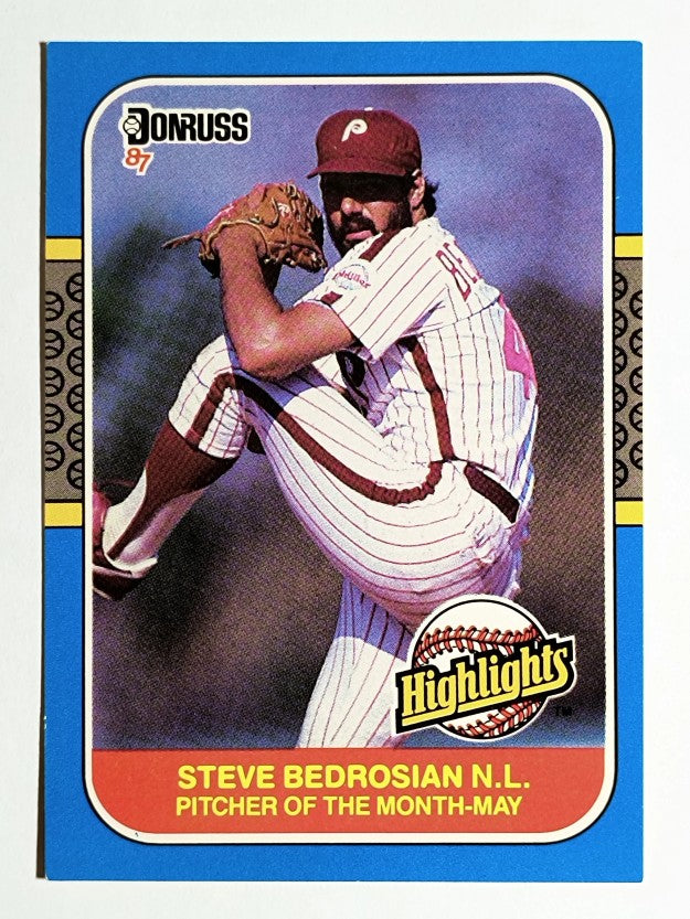 1987 Donruss Highlights #9 Steve Bedrosian
