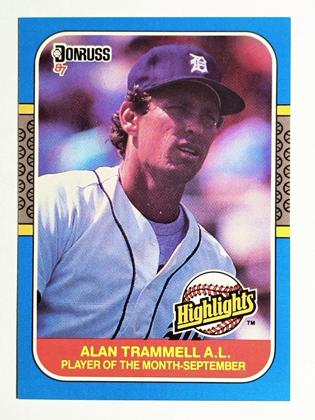 1987 Donruss Highlights #51 Alan Trammell