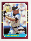 1987 Donruss Opening Day #100 Chris Brown