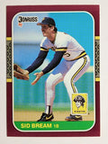 1987 Donruss Opening Day #168 Sid Bream