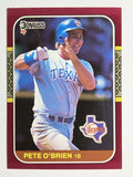 1987 Donruss Opening Day #174 Pete O'Brien