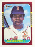 1987 Donruss Opening Day #189 Dave Henderson