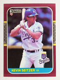 1987 Donruss Opening Day #207 Kevin Seitzer
