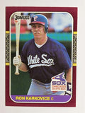1987 Donruss Opening Day #234 Ron Karkovice