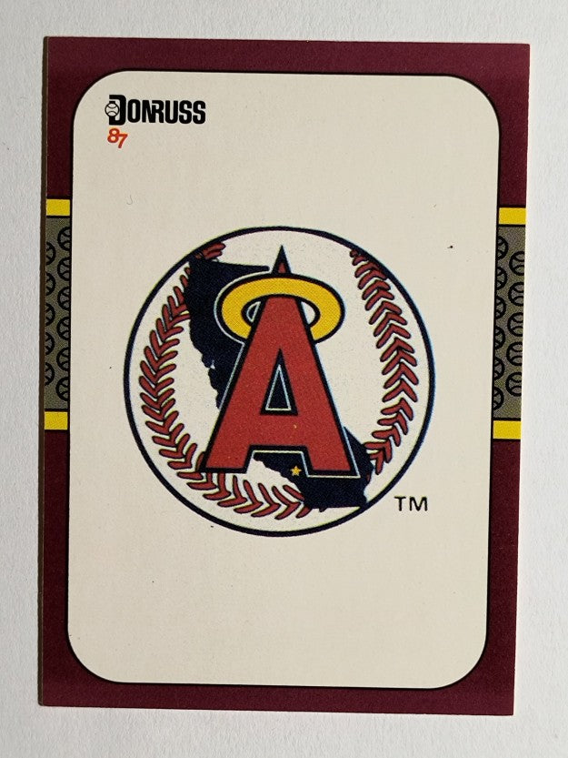 1987 Donruss Opening Day #249 Angels Logo