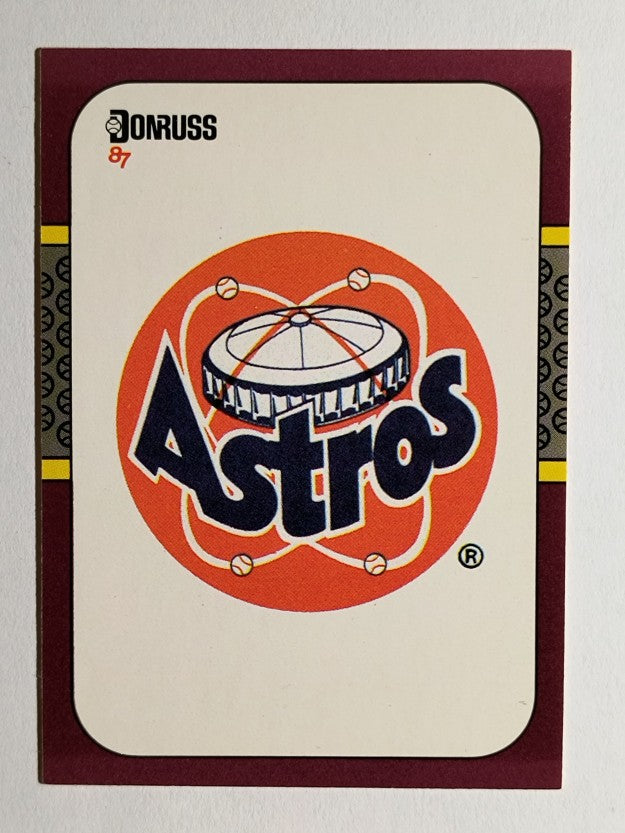 1987 Donruss Opening Day #250 Astros Logo