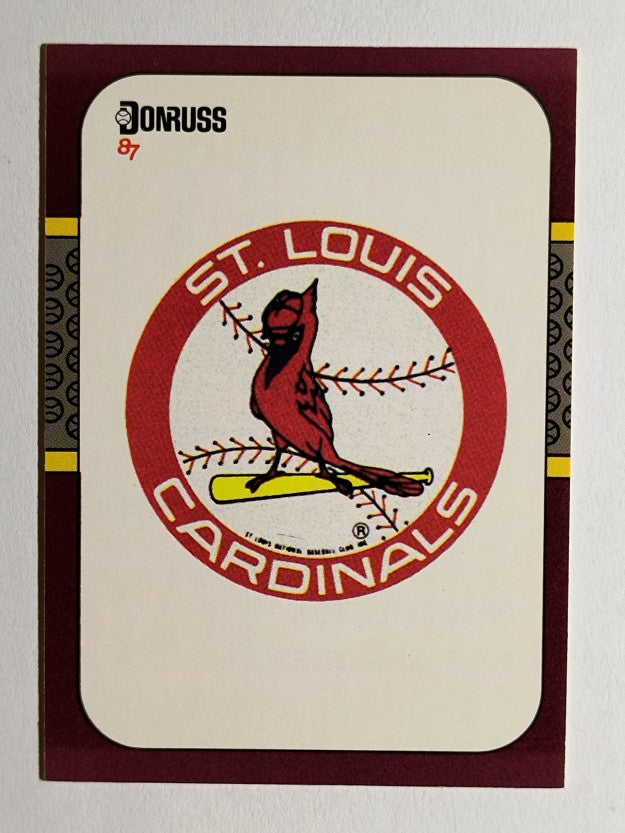 1987 Donruss Opening Day #255 Cardinals Logo