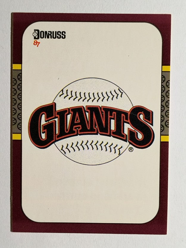 1987 Donruss Opening Day #258 Giants Logo