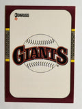 1987 Donruss Opening Day #258 Giants Logo