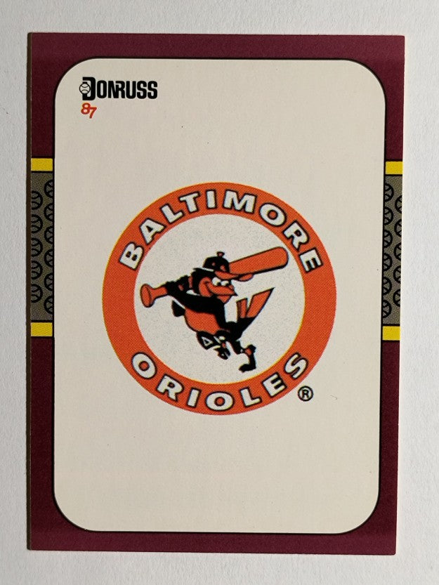 1987 Donruss Opening Day #261 Orioles Logo