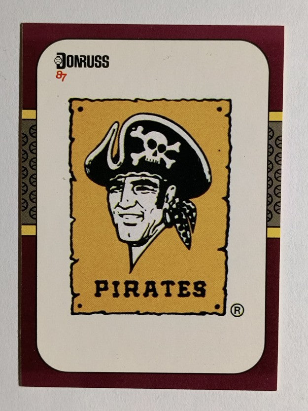 1987 Donruss Opening Day #264 Pirates Logo