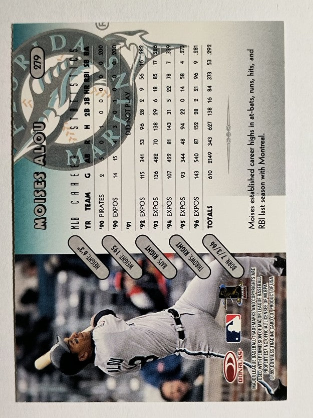 1997 Donruss #279 Moises Alou