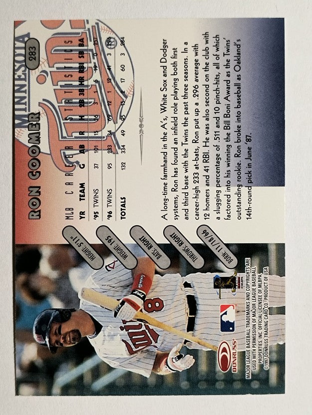 1997 Donruss #283 Ron Coomer