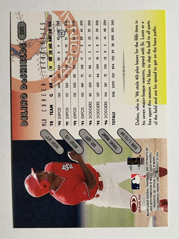 1997 Donruss #285 Delino DeShields