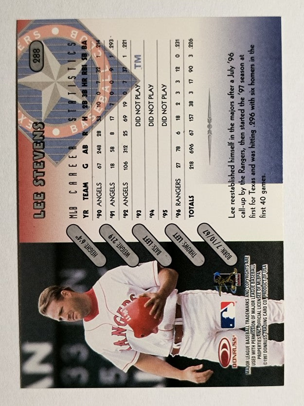 1997 Donruss #288 Lee Stevens
