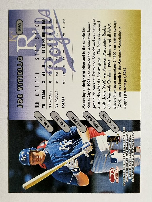 1997 Donruss #296 Joe Vitiello