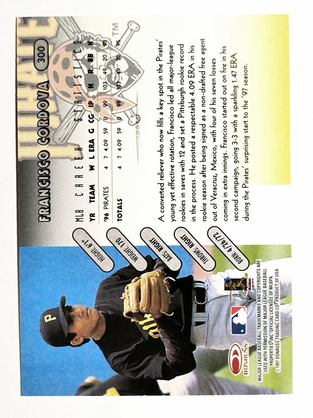 1997 Donruss #300 Francisco Cordova