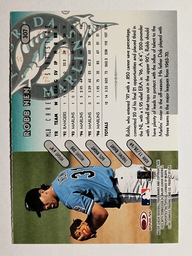 1997 Donruss #307 Robb Nen