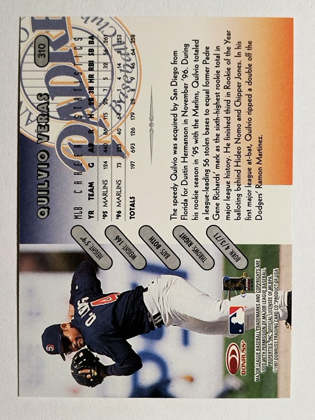 1997 Donruss #310 Quilvio Veras
