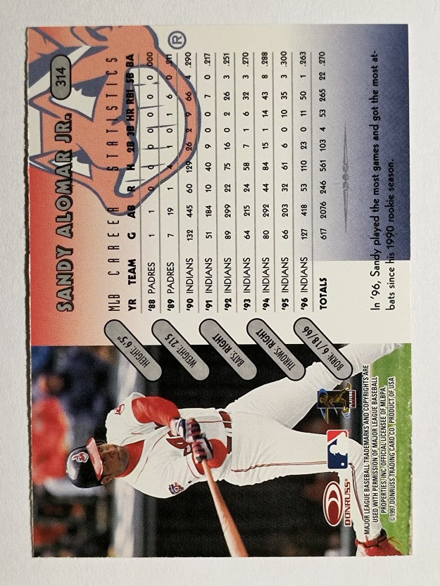 1997 Donruss #314 Sandy Alomar Jr.