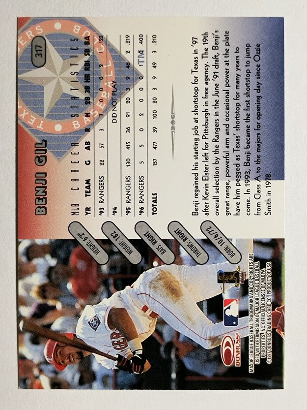 1997 Donruss #317 Benji Gil
